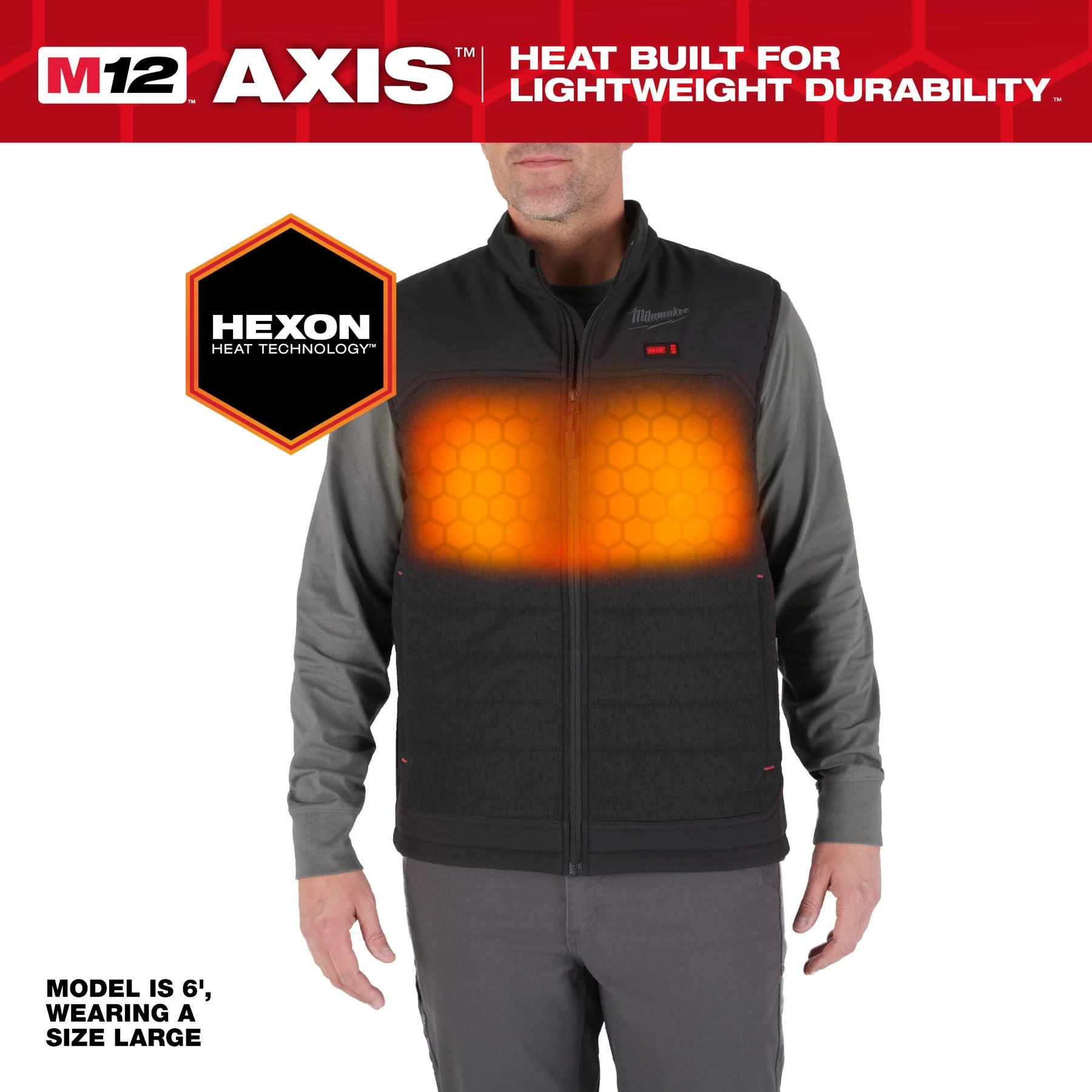Milwaukee M300-21 M12™ Heated AXIS™ Vest - Image 16