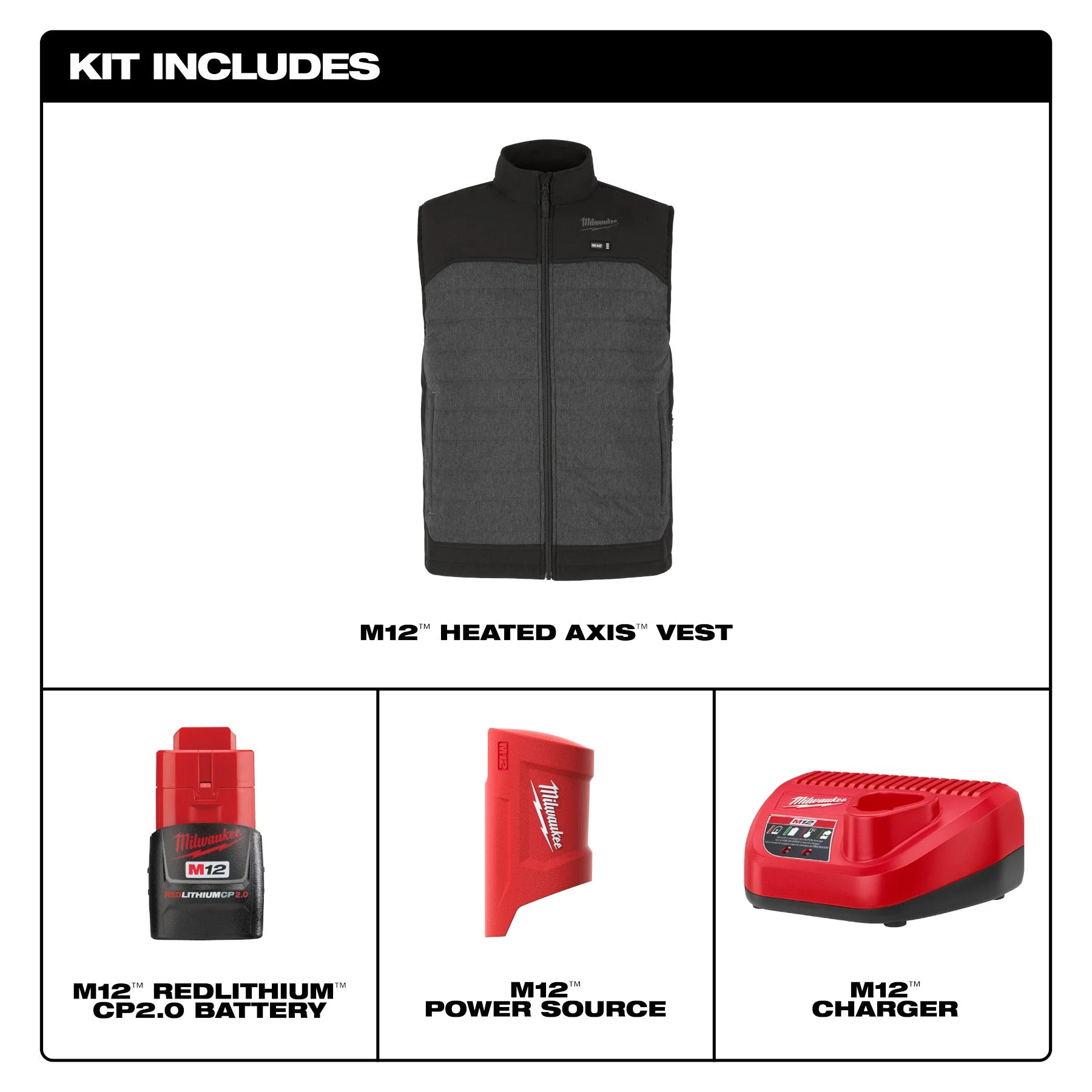 Milwaukee M300-21 M12™ Heated AXIS™ Vest - Image 4