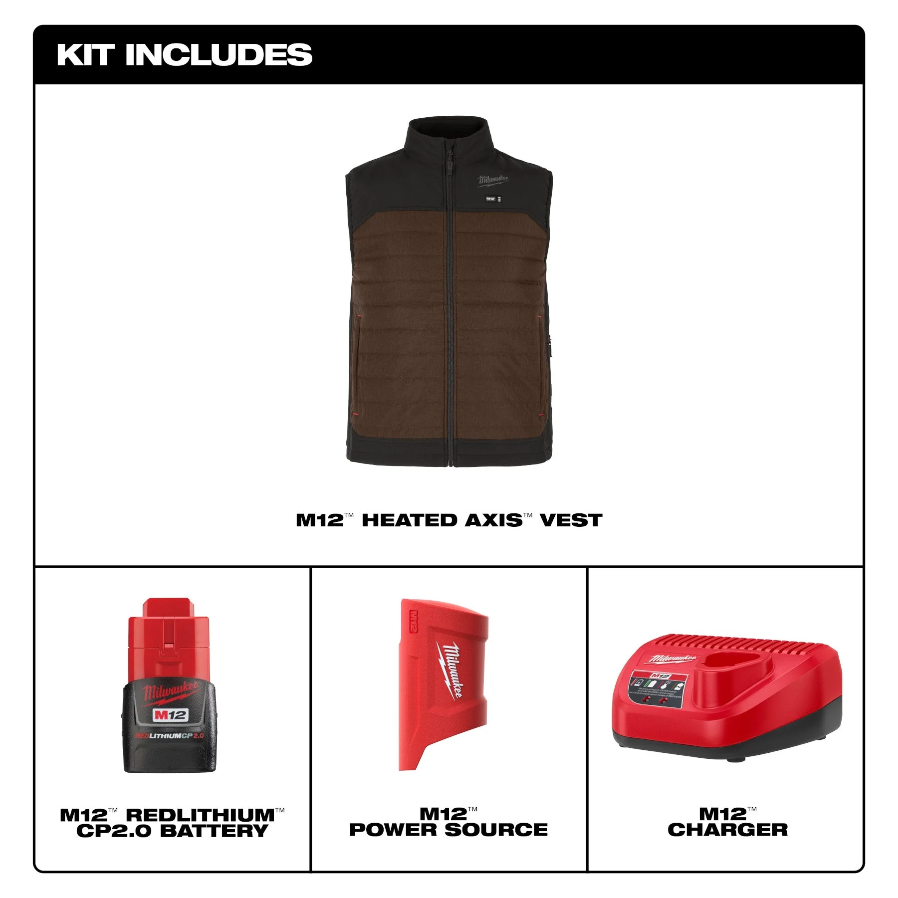 Milwaukee M300-21 M12™ Heated AXIS™ Vest - Image 5