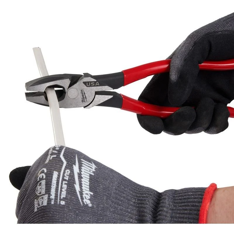 Milwaukee MT500 9in Linemans Dipped Grip Pliers (USA) - Image 6