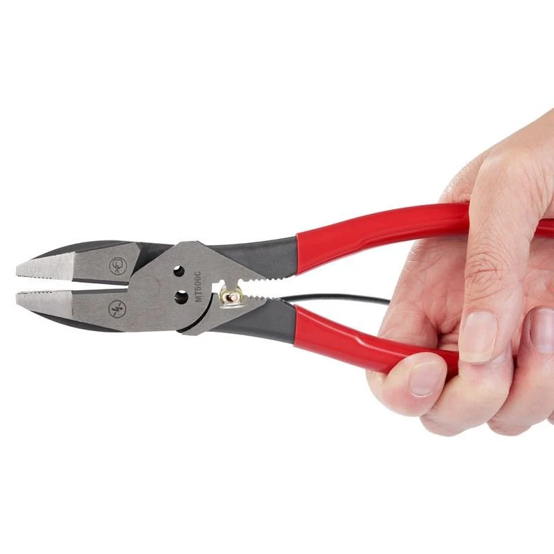 Milwaukee MT500C 9in Linemans Dipped Grip Pliers w/ Crimper Bolt Cutter (USA) - Image 4