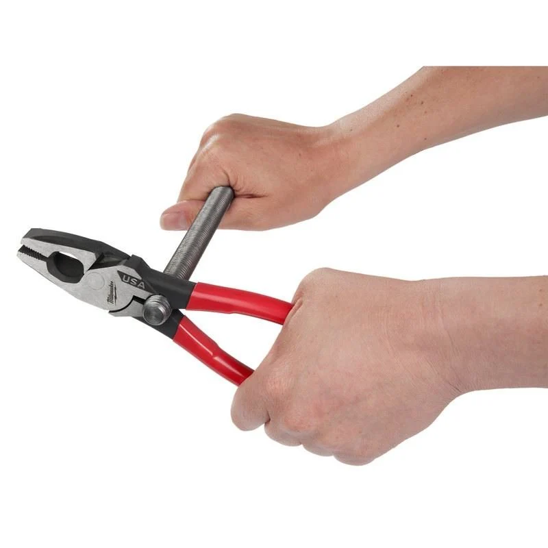 Milwaukee MT500T 9in Linemans Dipped Grip Pliers w/ Thread Cleaner (USA) - Image 5