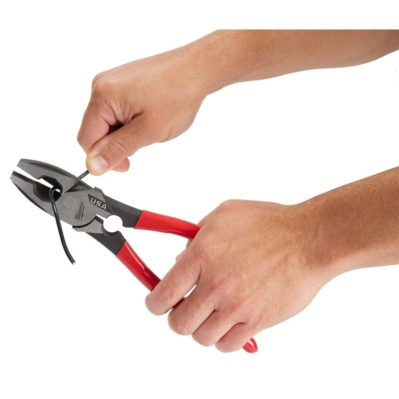 Milwaukee MT500T 9in Linemans Dipped Grip Pliers w/ Thread Cleaner (USA) - Image 7