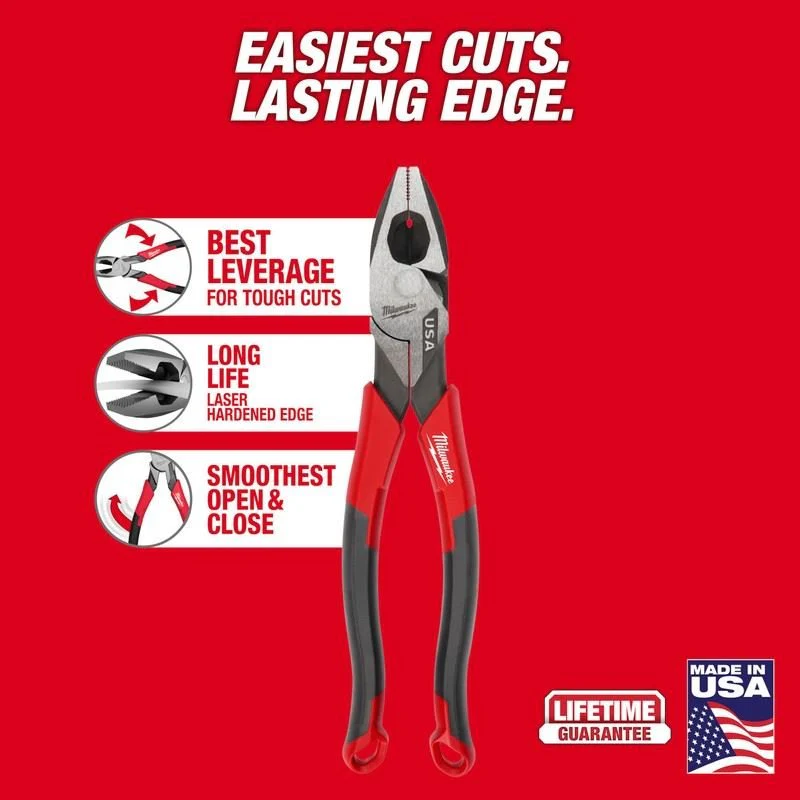 Milwaukee MT550 9in Linemans Comfort Grip Pliers (USA) - Image 11