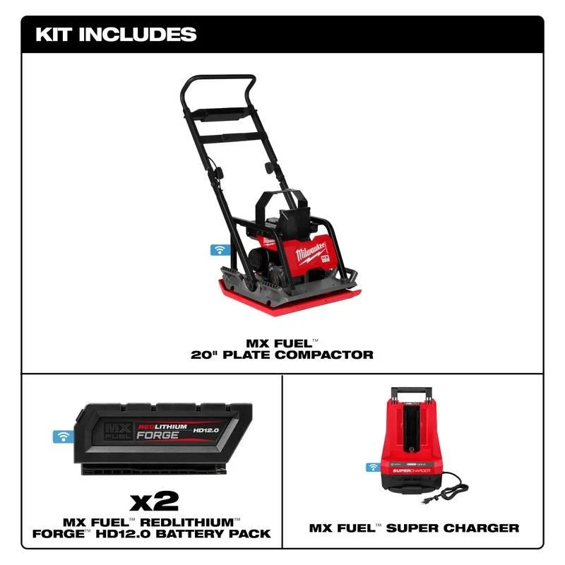 Milwaukee MXF220-2HD MX FUEL 20in Plate Compactor Kit - Image 3