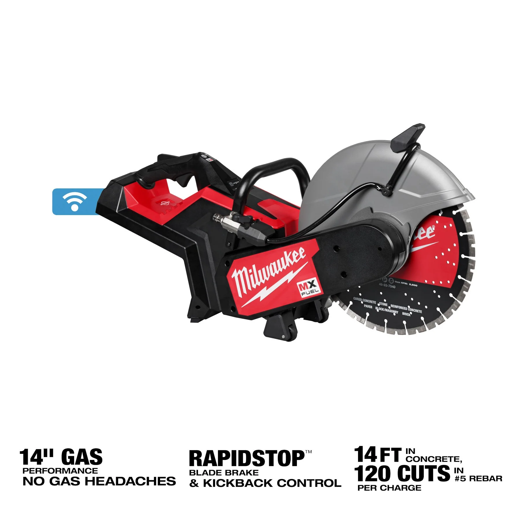 Milwaukee MXF315-0 MX FUEL™ 14" Cut-Off Saw w/ RAPIDSTOP™ (Tool Only) - Image 4