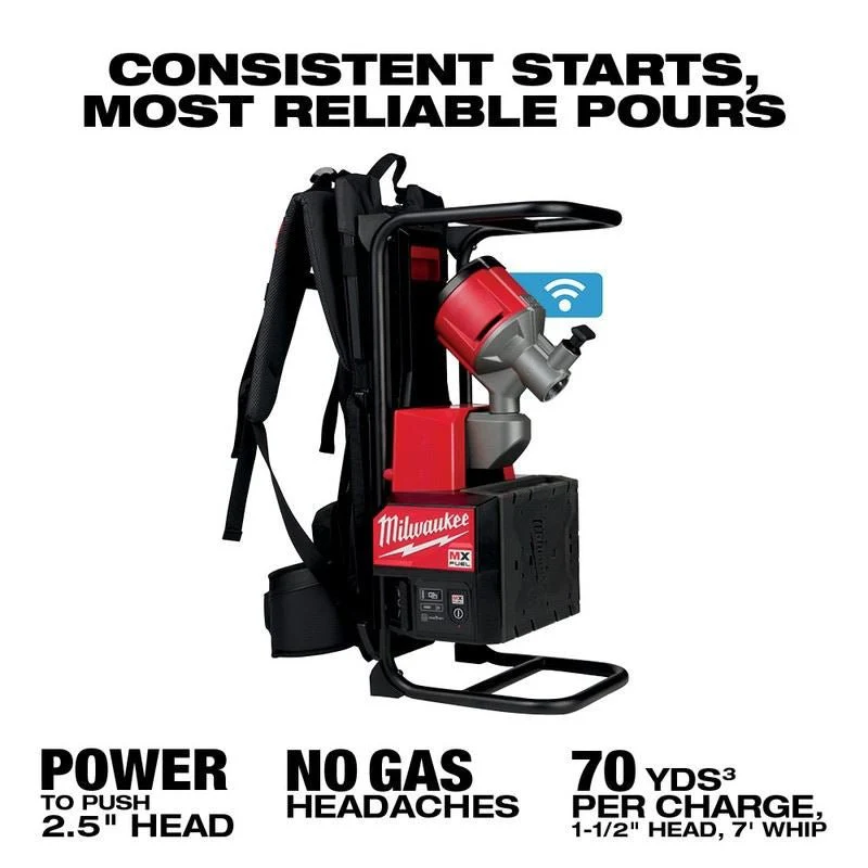 Milwaukee MXF371-2XC MX FUEL Backpack Concrete Vibrator Kit - Image 6
