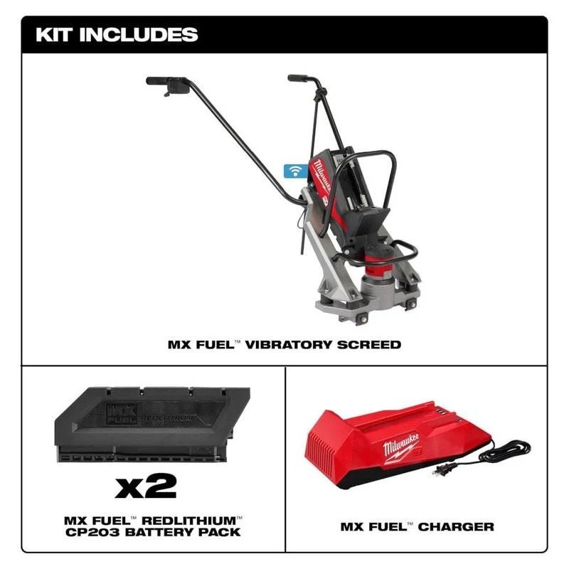 Milwaukee MXF381-2CP MX FUEL Vibratory Screed Kit - Image 2