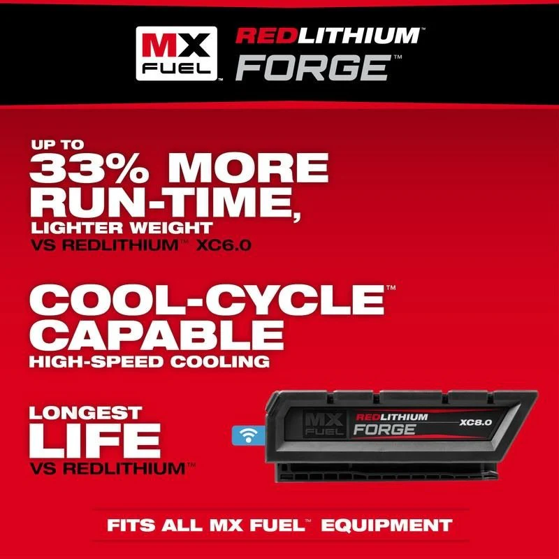 Milwaukee MXFXC608 MX FUEL REDLITHIUM FORGE XC8.0 BATTERY PACK - Image 10