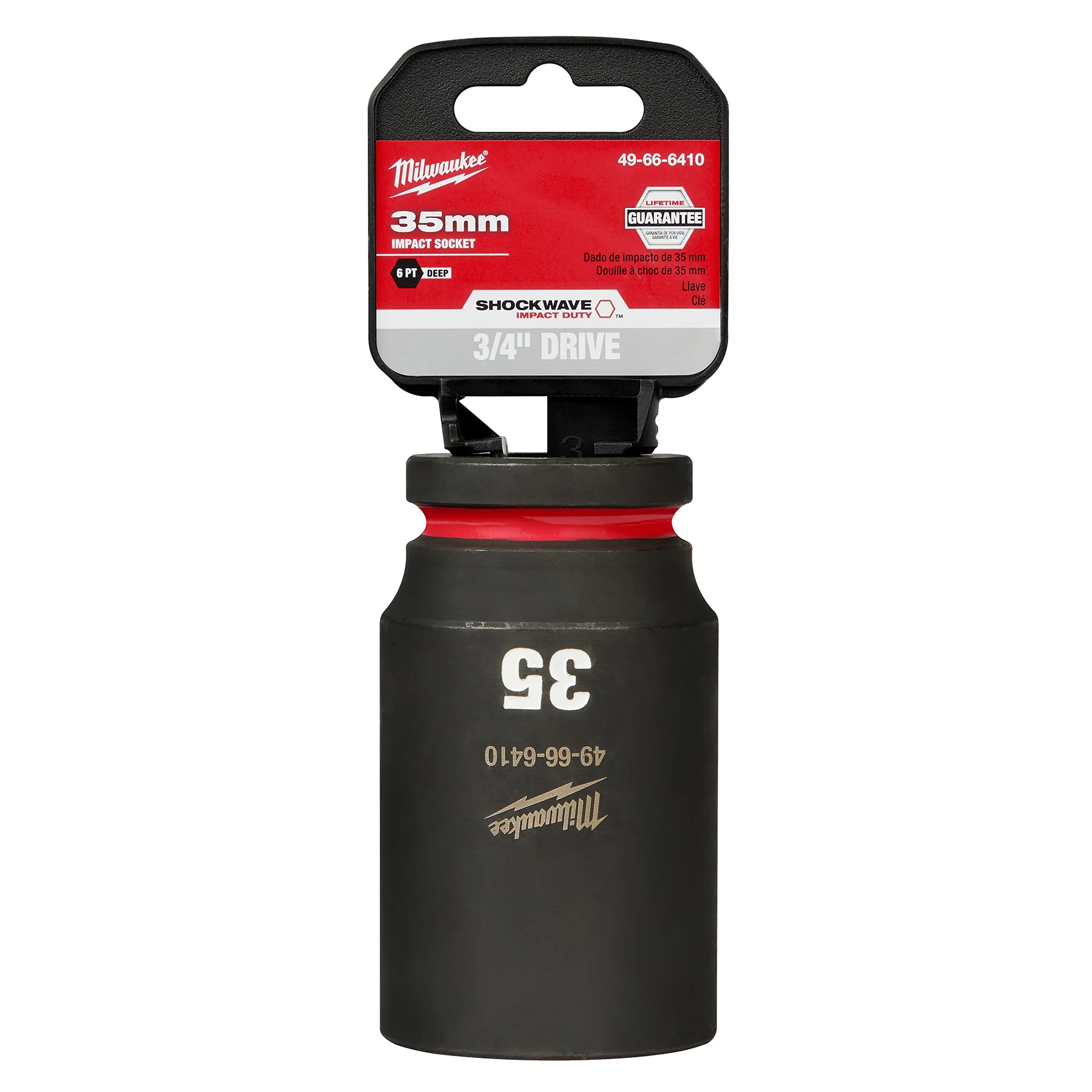 Milwaukee SHOCKWAVE™ Impact Duty 3/4" Drive 35MM Deep 6 Point Socket 49-66-6410 - Image 2