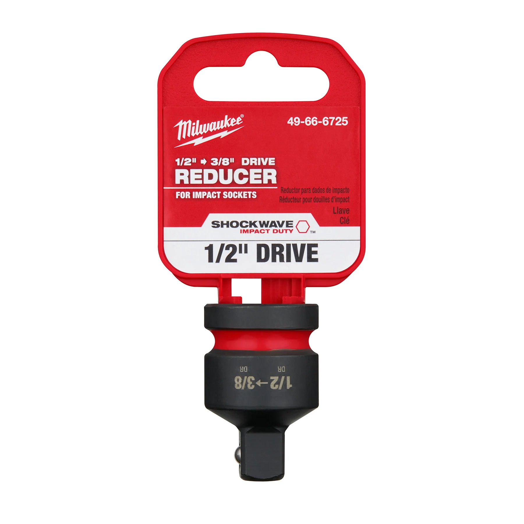 Milwaukee SHOCKWAVE Impact Duty™ 1/2 in Drive 3/8" Drive Reducer 49-66-6725 - Image 2