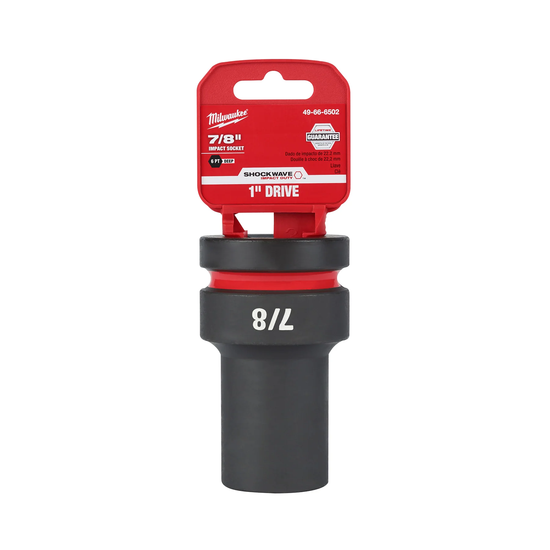 Milwaukee SHOCKWAVE Impact Duty™ 1"Drive 7/8" Deep 6 Point Socket 49-66-6502 - Image 2