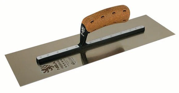 NELA NL10404011BK 4.5" x 16" PREMIUM Stainless Steel Trowel w/ BiKoGRIP CORK Handle