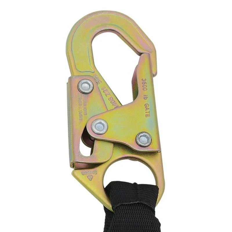 PEAKWORKS V8104606 6 FT Shock Absorbing Lanyard (110 to 220 Lb Capacity) Single Leg w/ Snap Hooks - Image 3