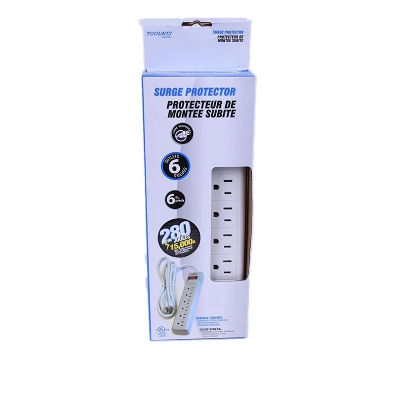 Power Bar w / Surge 6FT 6 Outlet 280 Joules - Image 3
