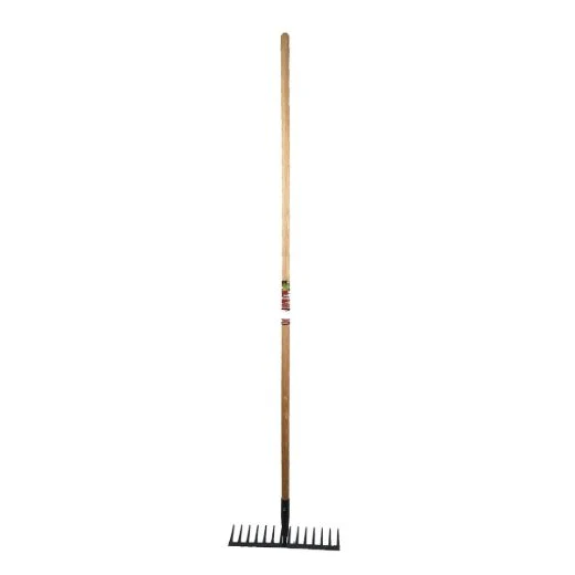 Pro Yard 130521 Asphalt Levelling Rake 56-1/2in 14-Carbon Steel Tine Hardwood Handle - Image 2