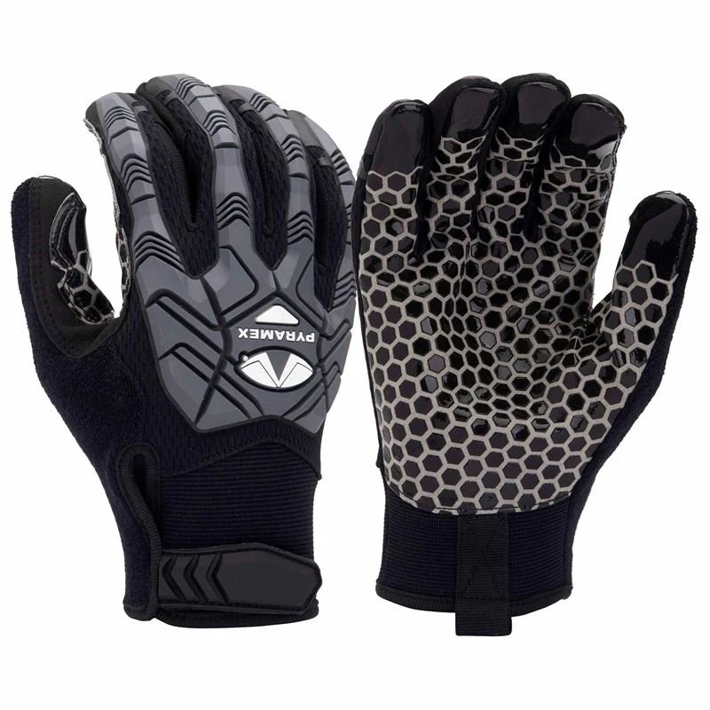 PYRAMEX GL203HT SYNTHETIC LEATHER SILICONE PALM WORK GLOVE - Image 3
