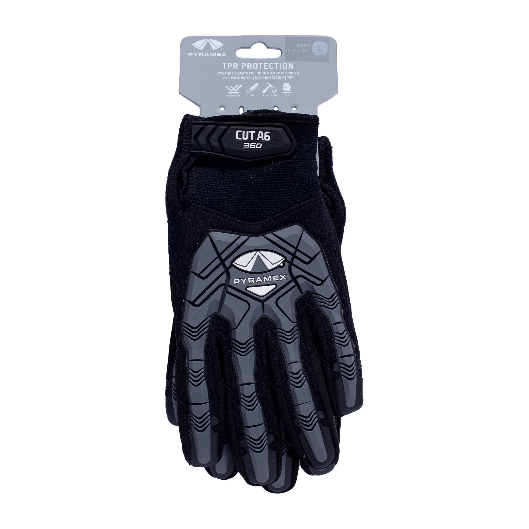 Pyramex Synthetic Leather PVC Palm A6 Cut Resistant Gloves XL - Image 2