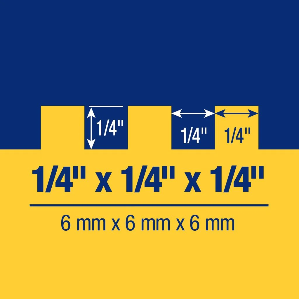 QEP 49915-12 1/4" x 1/4" x 1/4" Square Notch - Image 6