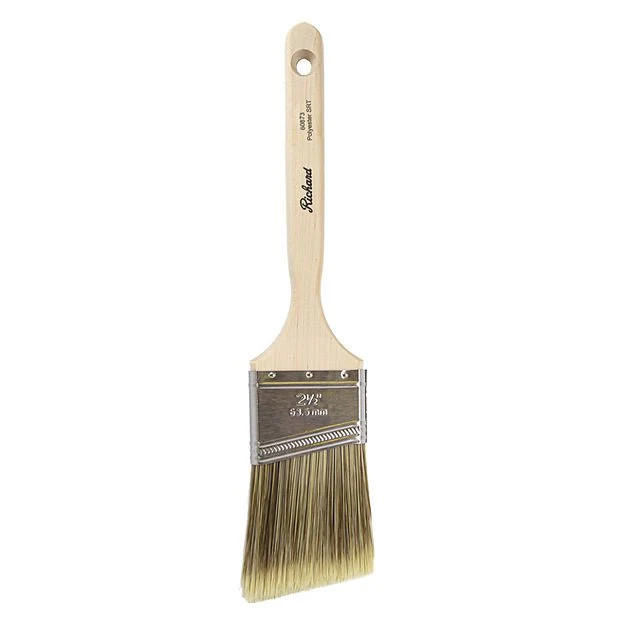 RICHARD 80872 2 in. Pro Platinum angle sash paint brush, polyester SRT, wood handle