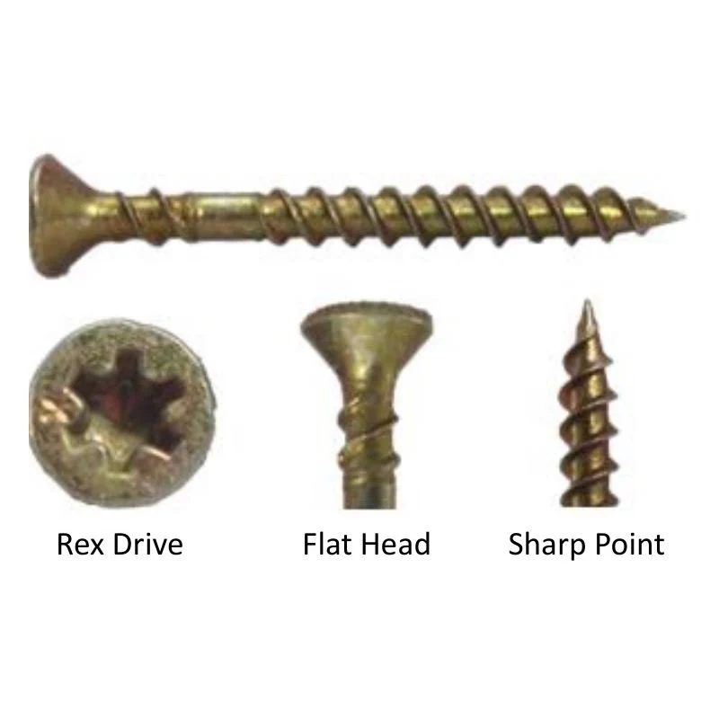 Senco 08F175YKX No.8 x 1-3/4 in AutoFeed Subfloor Screws (Rex Drive) -1000 pcs - Image 2