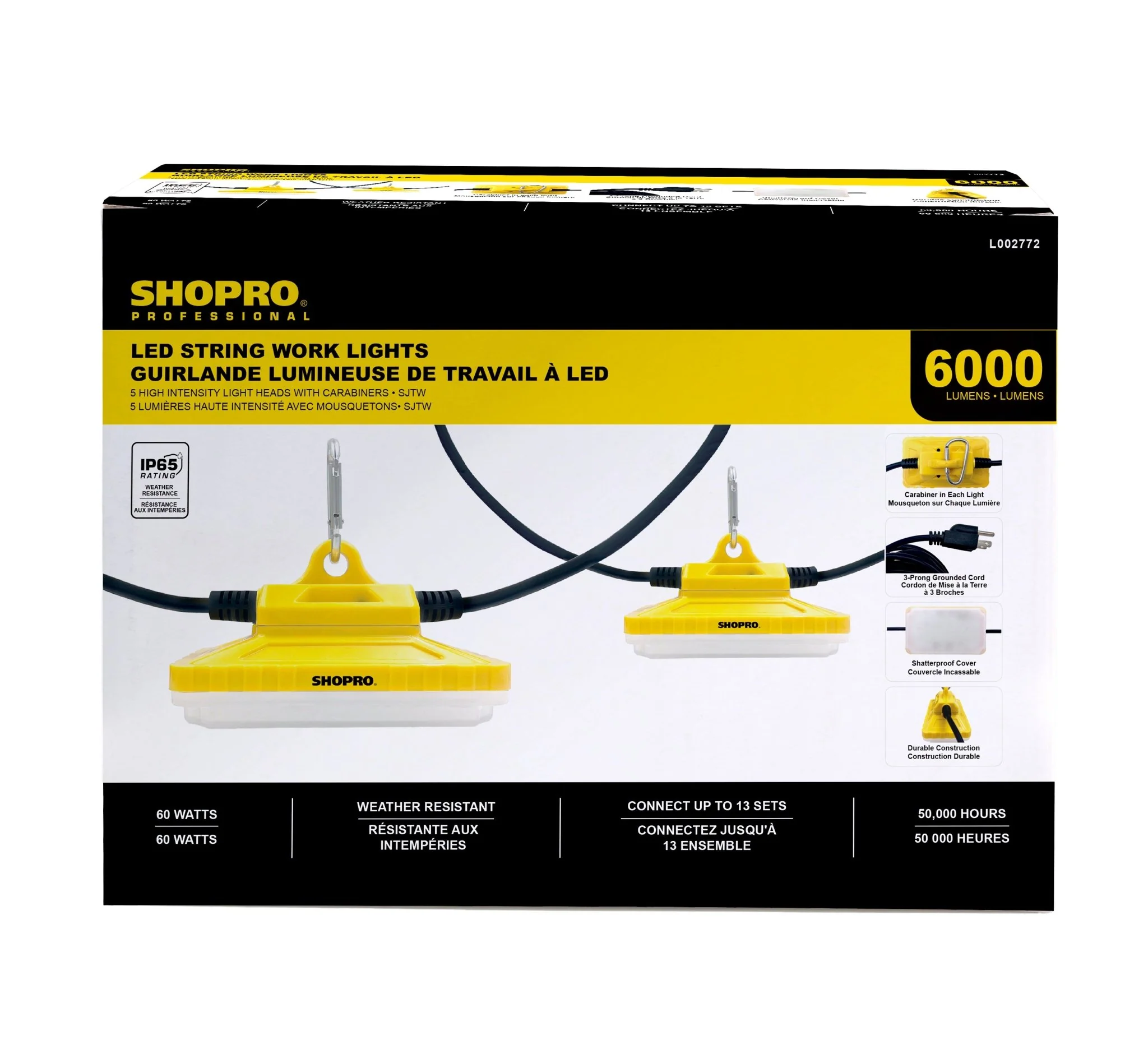 SHOPRO L002772 50ft String Light - Image 3