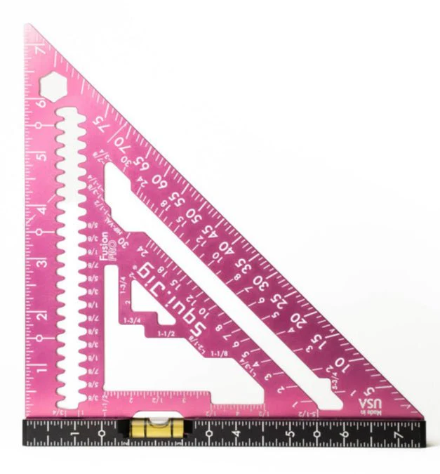Squi.Jig Fusion Pro 7.5" Rafter Square - Limited Edition Pink
