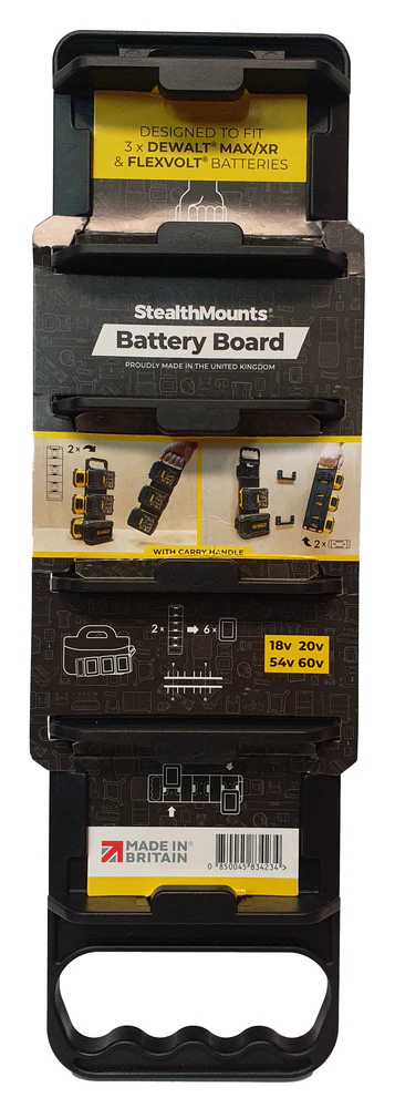 StealthMount BD-DW20-H-1 Battery Board with Handle For DeWalt