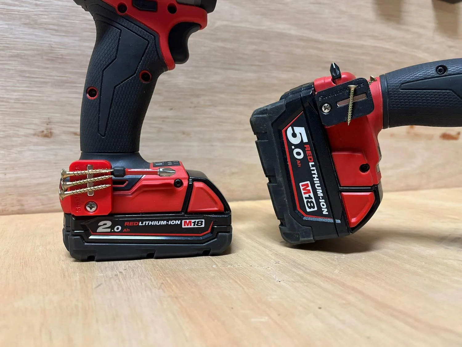 StealthMount BH-M18-S-RED Stubby Magnetic Bit Holder for Milwaukee M18 Tools (3 Pack) Red - Image 4
