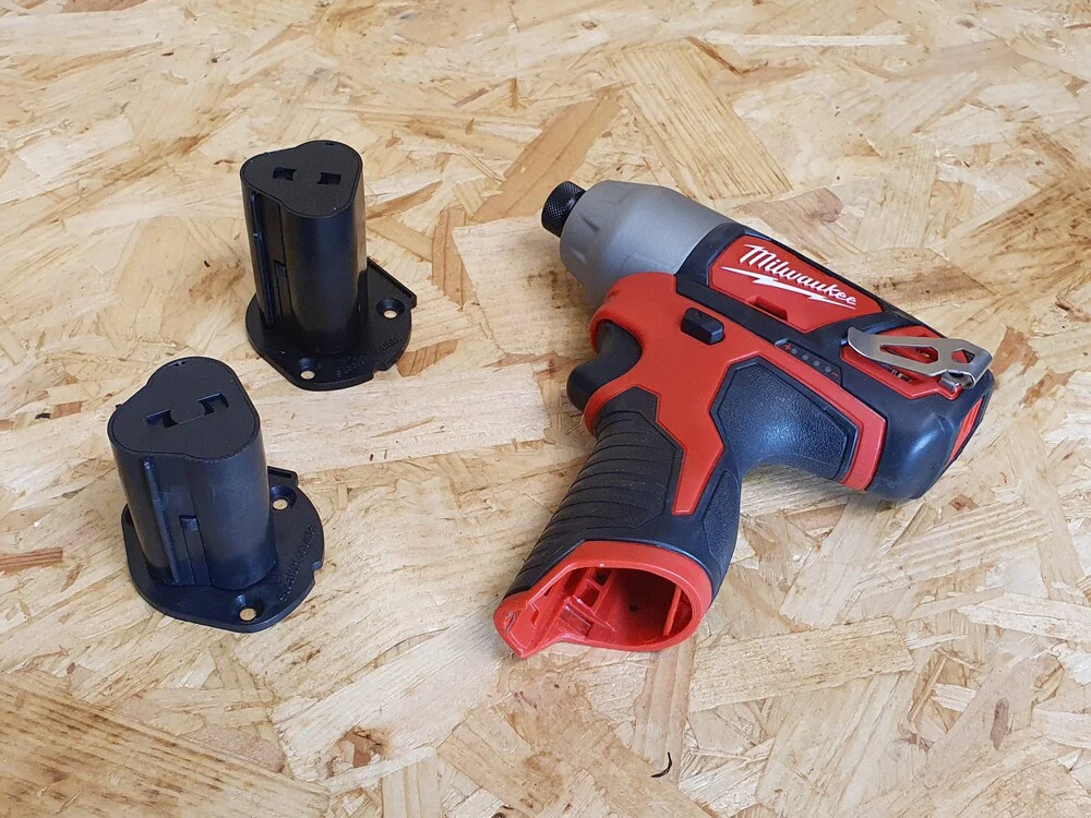 StealthMount TM-MW12-BLK-3 Tool Mounts for Milwaukee M12 (3 Pack) Black - Image 3