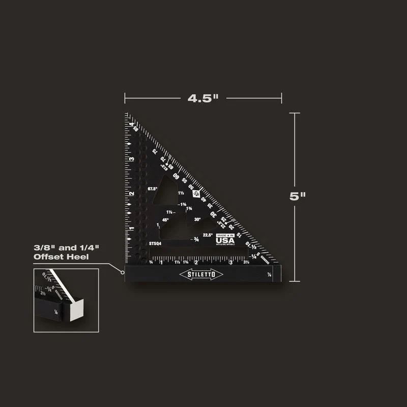 STILETTO STSQ4 4-1/2 4in Trim Square - Image 16