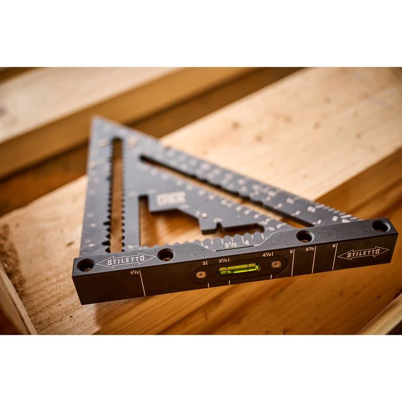 STILETTO STSQ7-L 7in Carpenter Square with Level - Image 17
