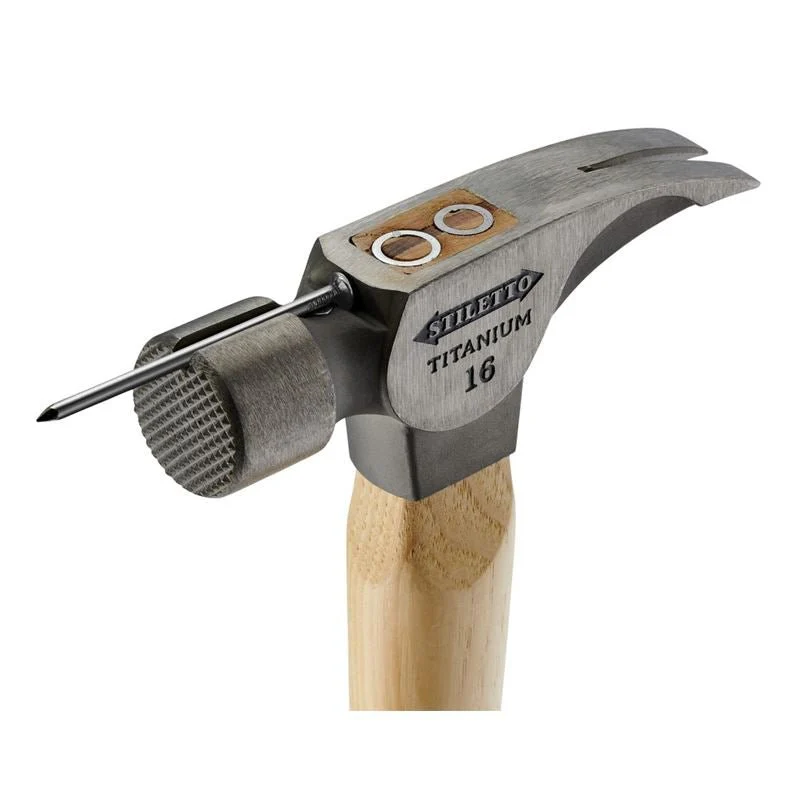 Stiletto TI16MC 16oz Hickory Framing Hammer - Milled/Curve - Image 3