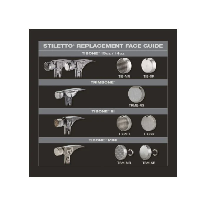 STILETTO TIB-SR TIBONE Smooth Steel Replacement Face - Image 2
