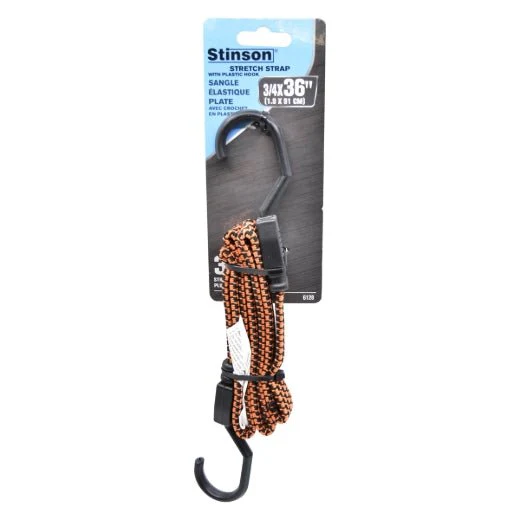 Stinson Cargo 406128 Tie Down Flat Stretch Cord 3/4in x 36in Orange - Image 2