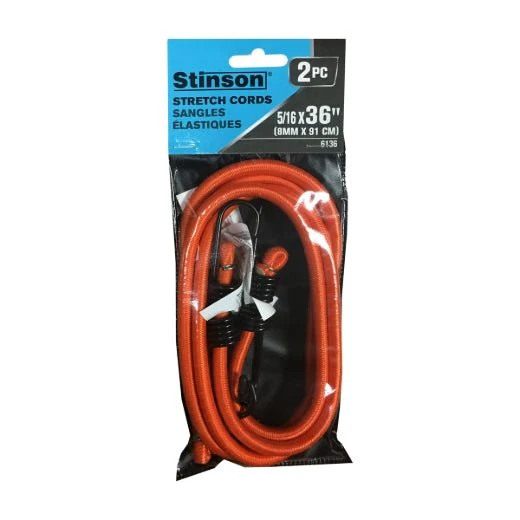 Stinson Cargo 406136 2PK Tie Down Bungee Stretch Cord 36in Orange - Image 2