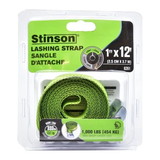 Stinson Cargo 406261 Lashing Strap With Cam Buckle For Cargo 1in x 12ft 333lb - Image 3