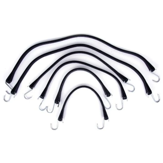 Stinson Cargo 739027 6PC Rubber Straps With S Hooks Set