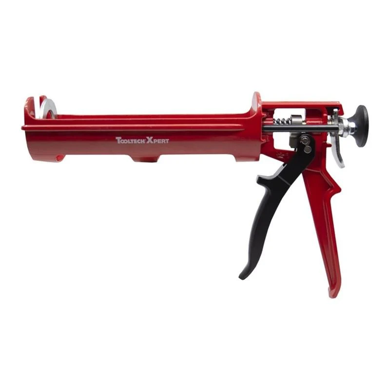 TOOLTECH 160021 PRO DUAL HIGH DENSITY CRADLE-STYLE EPOXY GUN 9in - RED - Image 2