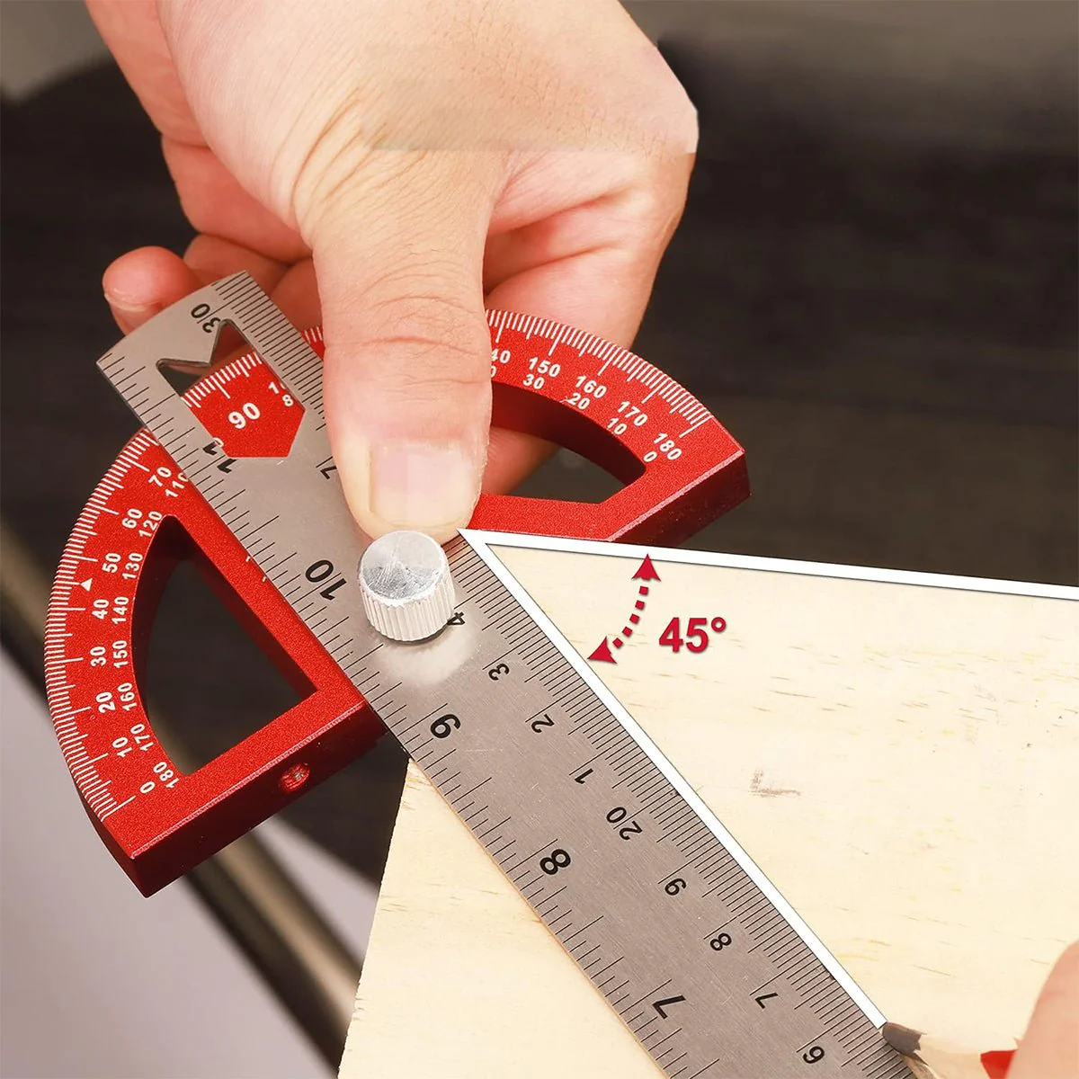 Tooltech Multi-Angle 8" Marking Ruler T-shaped - Image 4