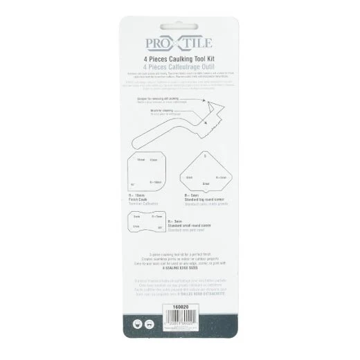 Tooltech Xpert 160020 4PC Caulking Removal Tool Kit - Image 3