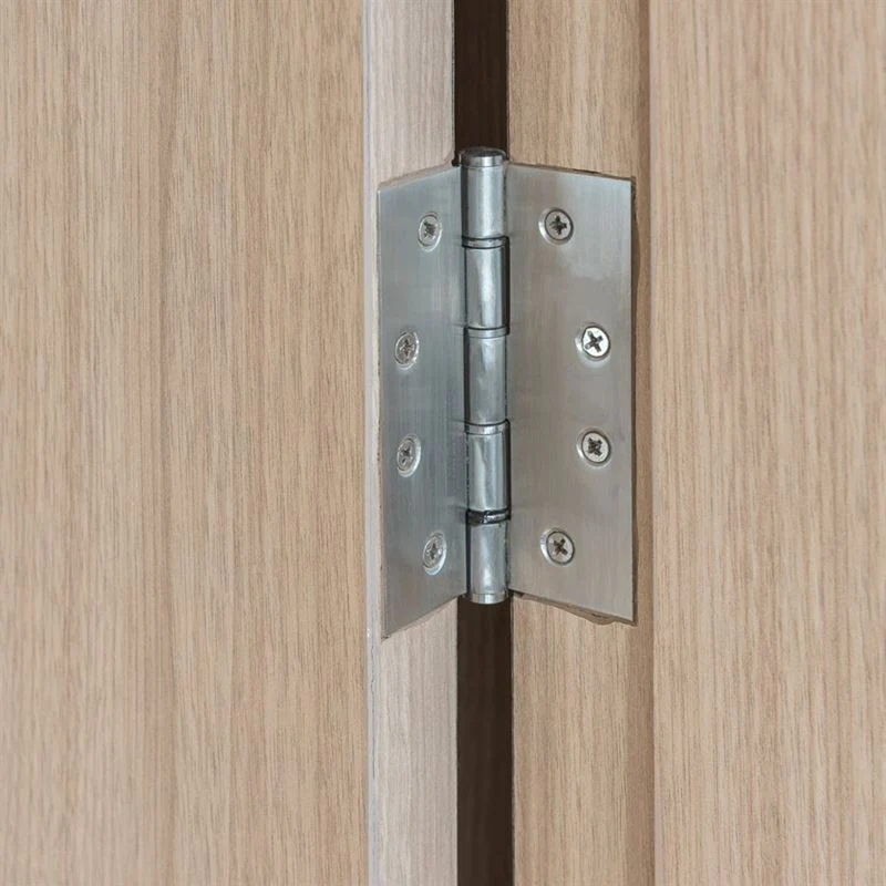 Toolway 100946 3PC FULL MORTISE BALL BEARING BUTT HINGE 4IN X 4?IN SQUARE CORNER BRUSHED NICKEL - Image 2