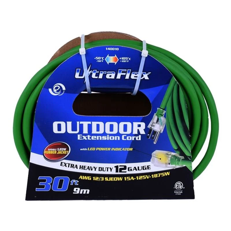 Toolway 140010 30ft Single Tap Extension Cord - SJEOW 12/3 - Image 3