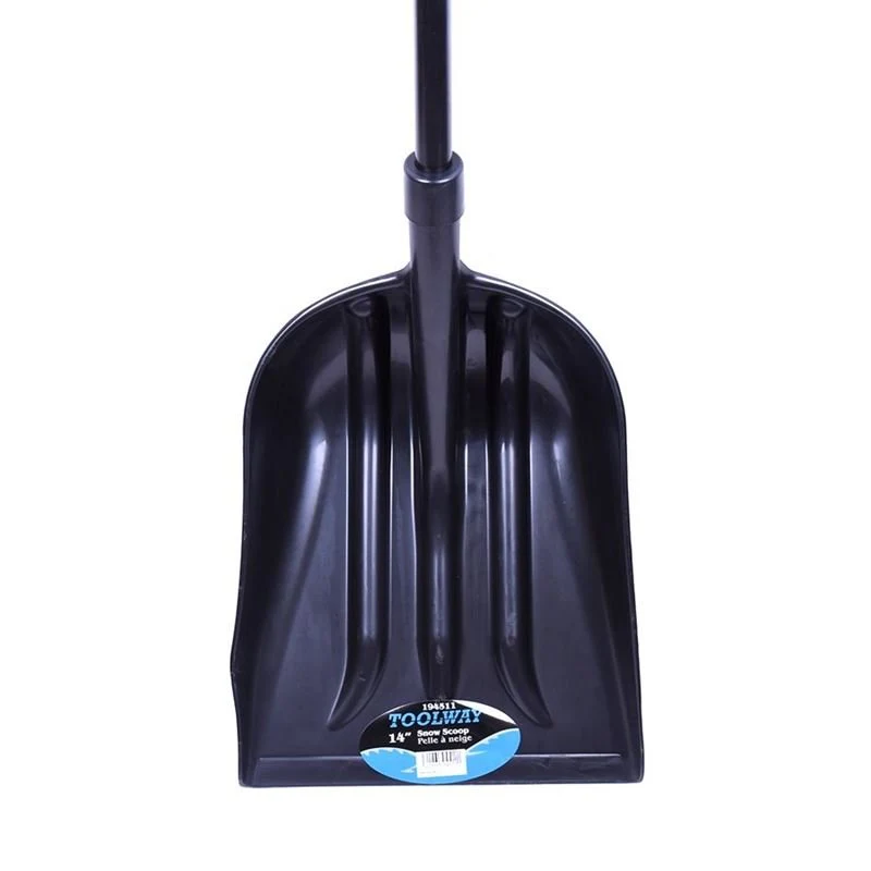 Toolway 194511 14in POLY BLADE SNOW SHOVEL W/ STEEL HANDLE D-GRIP 55IN - Image 2