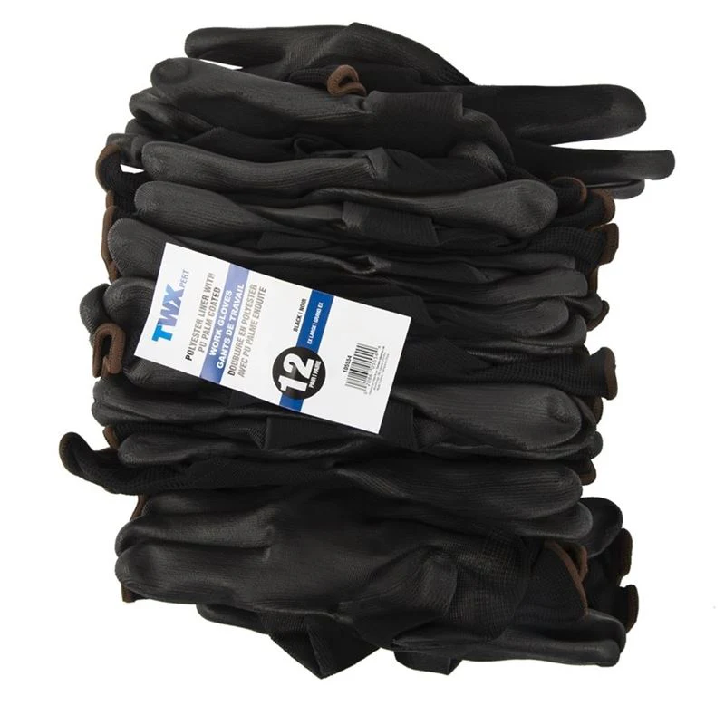 TWXpert 12 pk. Polyurethane Coated Work Gloves with Polyester Liner (Size XL) - Image 2