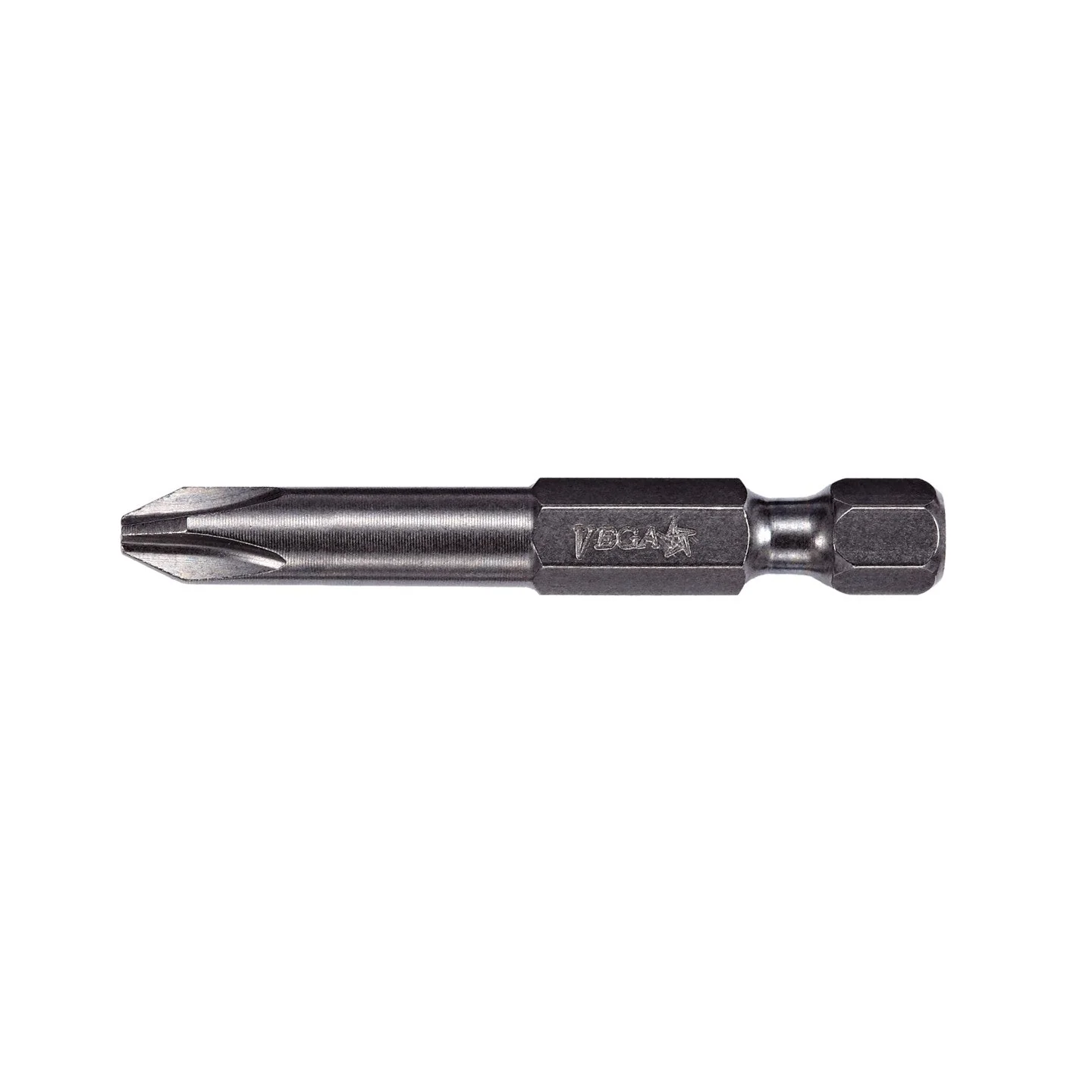 VEGA 170P1AX-DB10 Phillips #1 Power Bit x 2-3/4" Extra Hard - Clamshell 10pcs