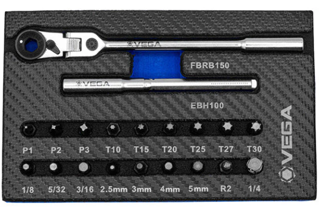 VEGA FBRE20 Flexible Head Mag Bit Ratchet Set – 20pc