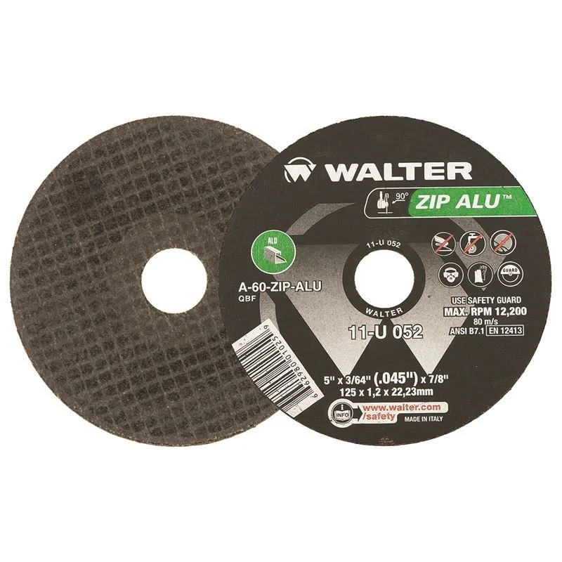 WALTER 11U052 ZIP ALU CUT-OFF WHEEL 5in X 3/64