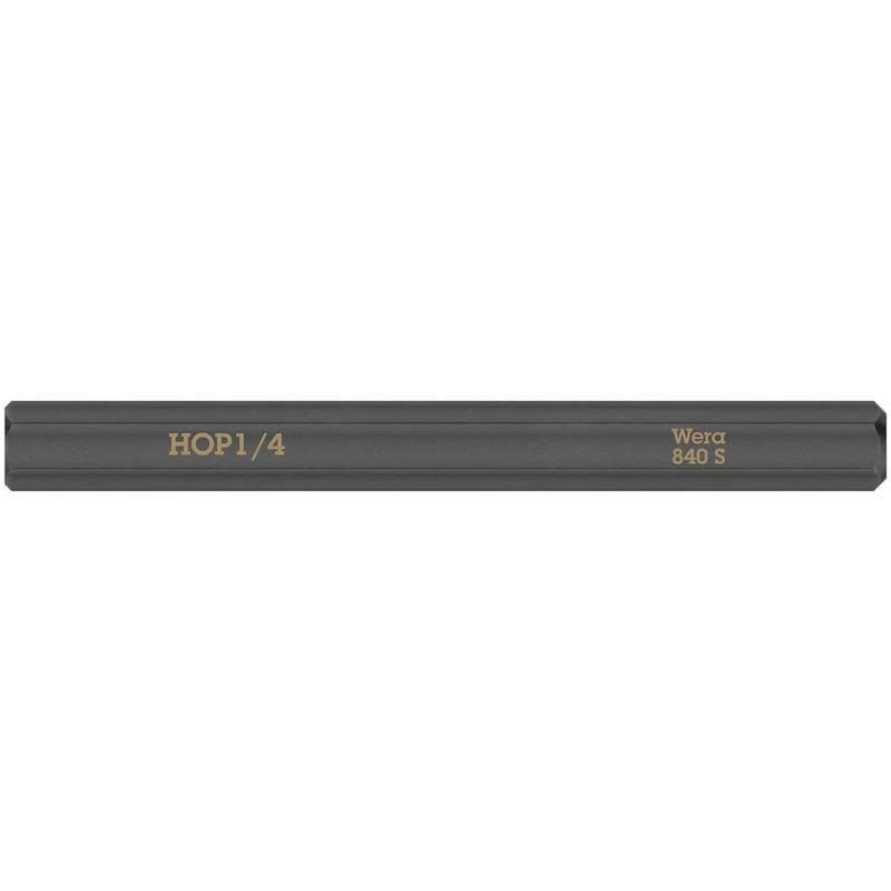WERA 05018157001 840 S Hex-Plus bits for impact screwdrivers, 1/4in x 70 mm