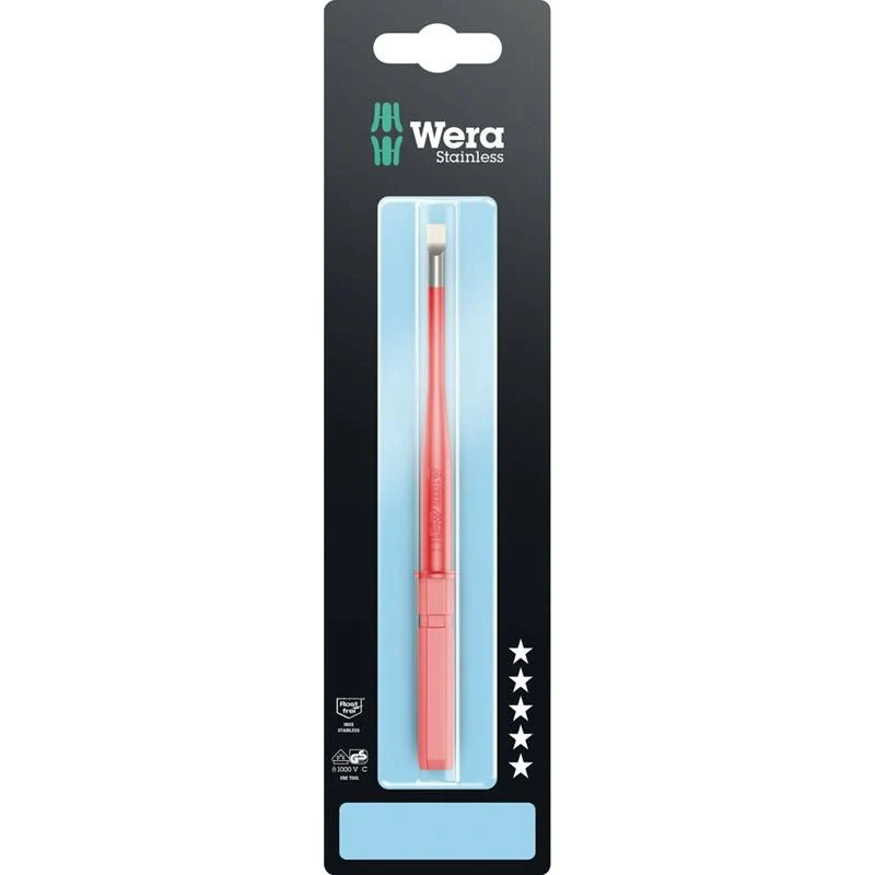Wera 05033607001 Kraftform Kompakt Vde 3060 Is Sb, Stainless, 0.8 X 4 X 154 Mm
